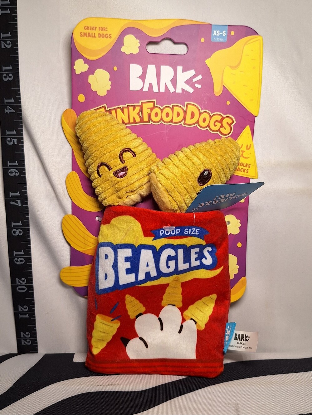 NWT Bark Beagles Dog Toy XS-S